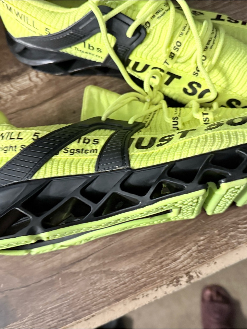 Neon Yellow Kids Athletic Sneakers - Modern Lightweight Design